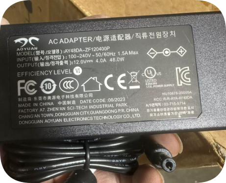 *Brand NEW* High Stability 12V 4A 48W 5521 Interface Adapter Aoyuan AY48DA-ZF120400P Low Ripple Charger Power